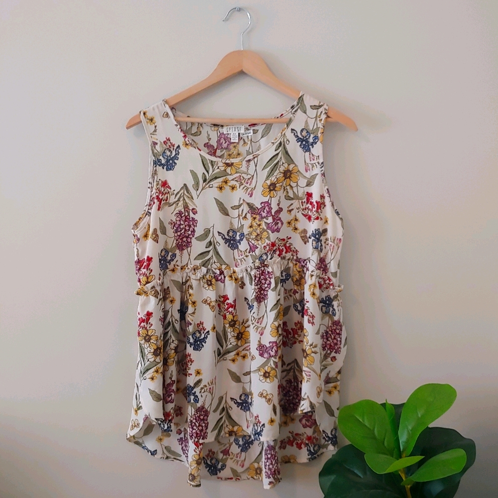Spense Floral Tank Top - M